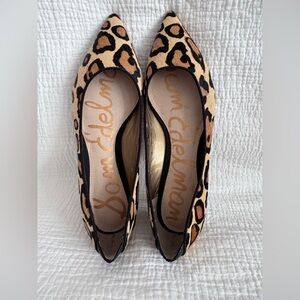Sam Edelman Animal Print Calf Hair Flats